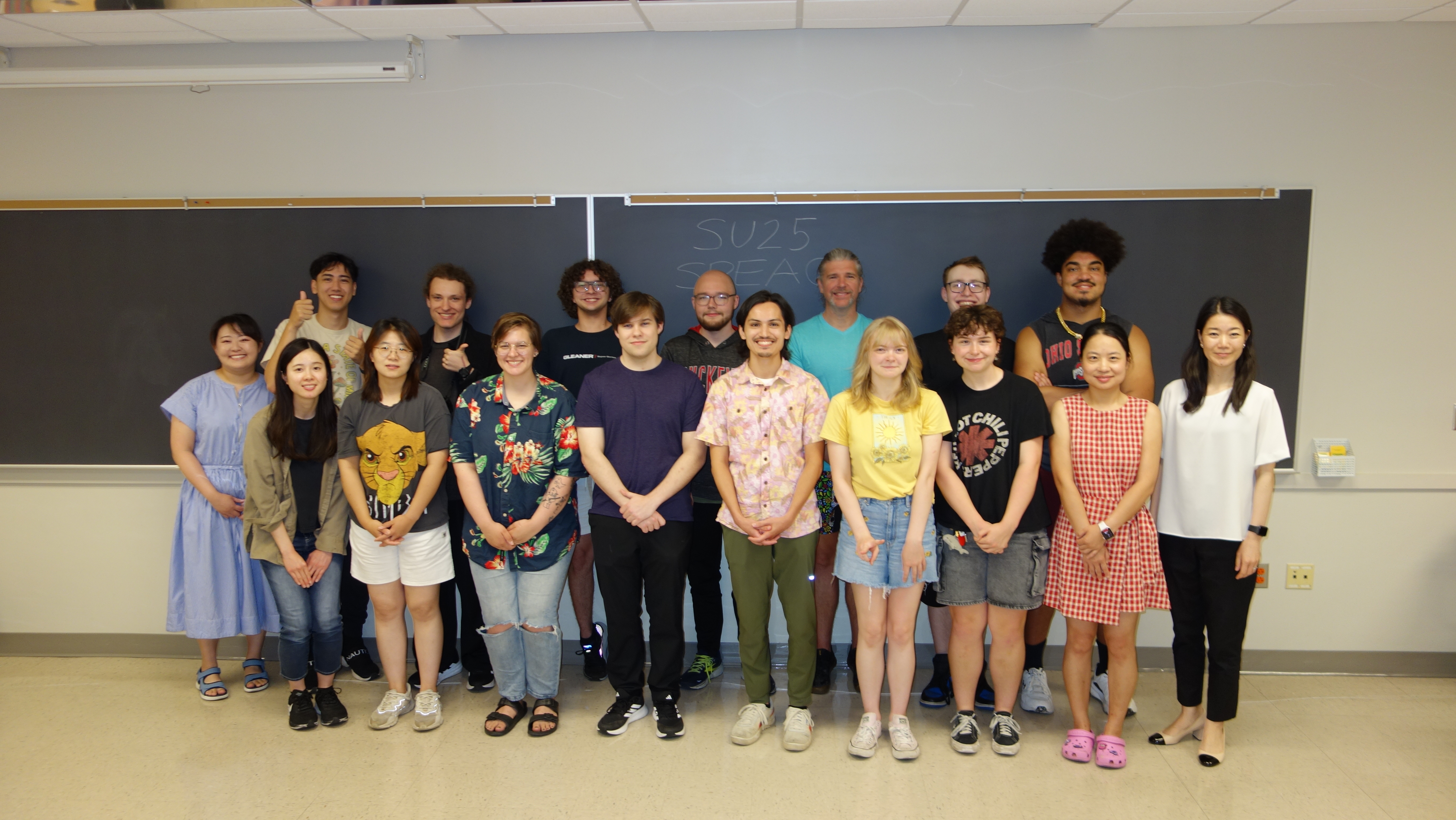 Fourteen students who completed summer programs for Japanese 2025