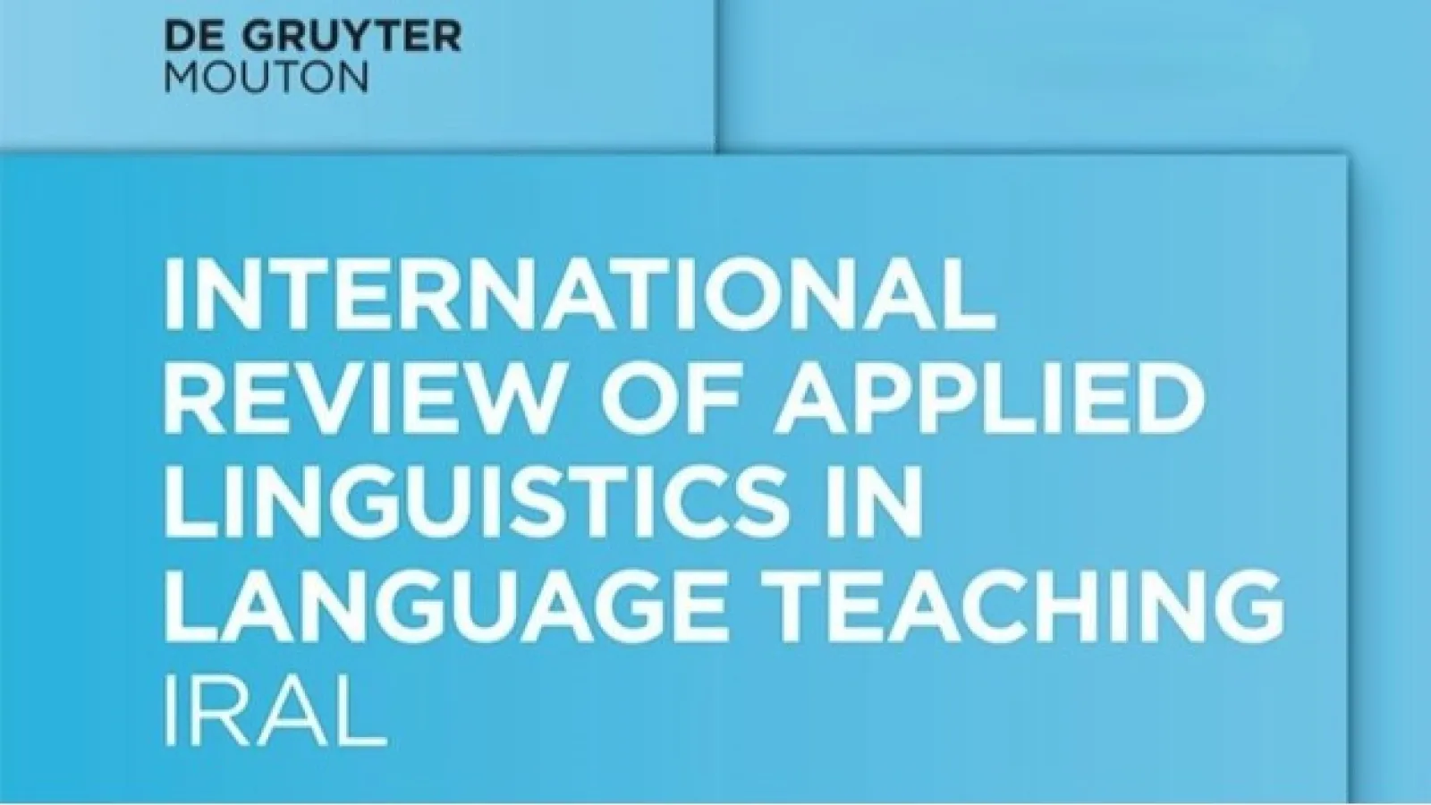 International Review of Applied Liguistics in Language Teaching