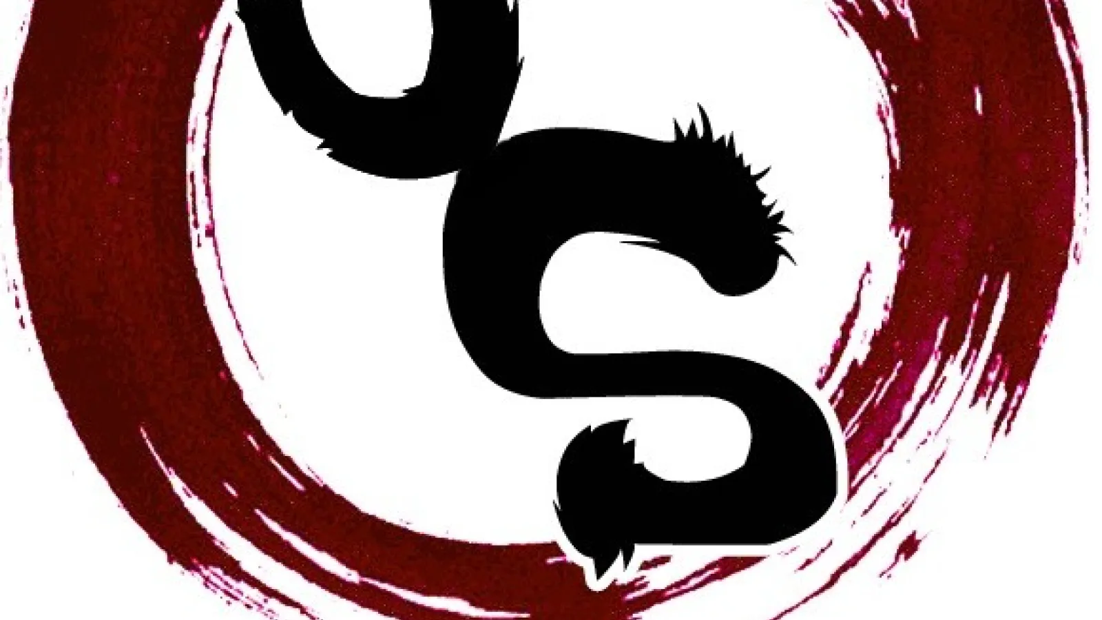 OSU's Japanese Student Organization's logo, with a big J and S in a red paint textured circle